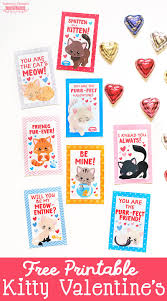 Download this premium vector about flat valentine's day kittens couple, and discover more than 11 million professional graphic resources on freepik. Free Printable Kitten Valentines Scattered Thoughts Of A Crafty Mom By Jamie Sanders