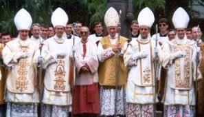 Image result for Archbishop Lefebvre and the SSPX bishops photos