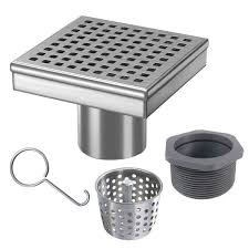 stainless steel square shower drain