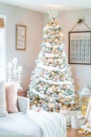rose gold and blush pink christmas tree