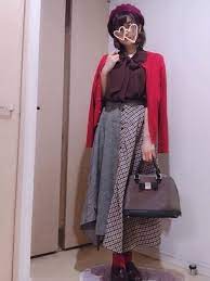 yukko rpsのハンチング ベレー帽を使ったコーディネート wear ファッション ファッションコーディネート ベレー