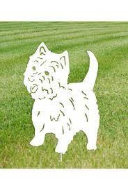 West Highland Terrier Garden Stake Or