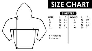 Jual Size Chart Jaket Sweater Dewasa Kota Bandung New Alma Shop Tokopedia