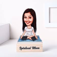 spiritual mom personalised caricature