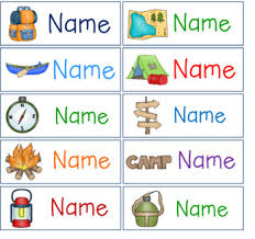 Editable Hanging Mailbox Pocket Chart Camping Themed Labels