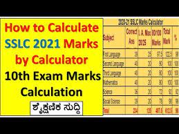 how to calculate sslc 2020 21 marks by