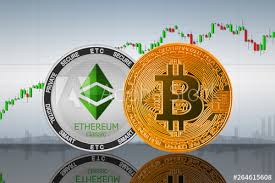 Bitcoin Btc And Ethereum Classic Etc Coins On The