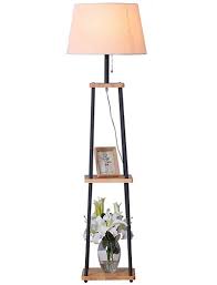 Brightech's tall freestanding maxwell shelf lamp lends a soft ambient glow complementary to mid century modern, rustic, retro, vintage, asian, zen and other contemporary decors. 2 In 1 Floor Lamps With Shelves For Living Room Or Bedroom