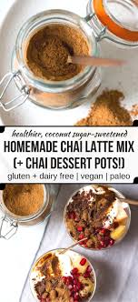 diy chai latte mix chai dessert pots