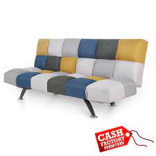 boston sofabed yellow blue cash