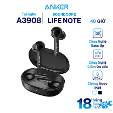 Tai Nghe Bluetooth True Wireless Anker Soundcore Life Note A3908H13 - Hàng  Chính Hãng - Đen | Tiki Trading