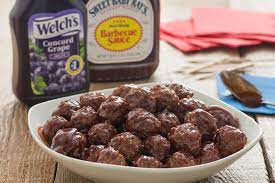 Grape Jelly Meatballs With Bbq Sauce gambar png
