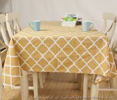 Oval Tablecloth Ltbrown Moroccan