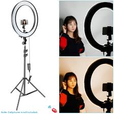 Neewer 18 Inch Outer Dimmable Smd Led Ring Light Lighting Kit With 78 7 Inch Light Stand Rotatable Phone Holder Hot Shoe Adapter Filters And Carrying Bag For Selfie Portrait Youtube Video Shooting Neewer