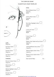 2 face chart templates free