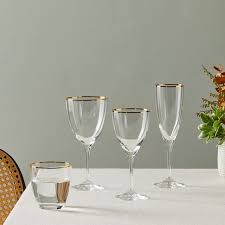 Casafina Sensa Gold Rim Glassware Set