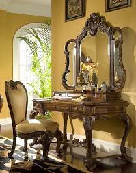 luxury dark wood vanity table antique