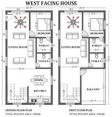 West Facing House 20x40 House Plans