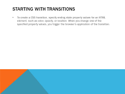 Chapter 24 Performing Css Transitions And Animations Ppt Download