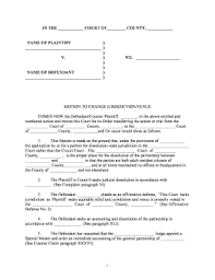 motion change jurisdiction venue court