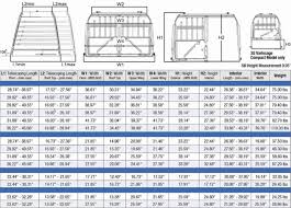 Variocage Dog Crate Measuring Chart 4x4 North America