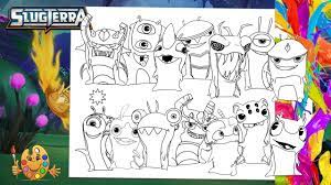 Slugterra coloring pages for kids online. Coloring Slugterra Slugs Super Combo Coloring Book Pages Youtube