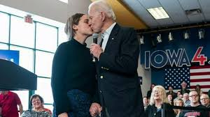 2020 democrat presidential candidate joe biden forgets how many granddaughters he has while holding a picture of them during an appearance on cbs' the late. Video Joe Biden Pictured Kissing His Granddaughter On The Lips
