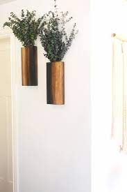 Modern Wall Mounted Plant Holder Wooden