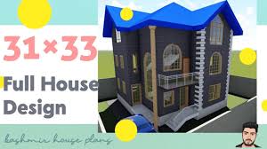 house plan 31 33 3d kashmir house