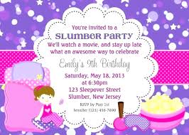 Sleepover Party Invitations Free Printable Slumber Party