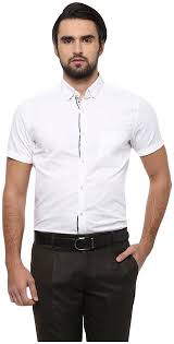 Buy Peter England Men Regular Fit Formal Shirt White