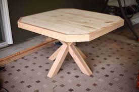 Diy Dining Table With Cross Legs