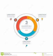 Infographic Circle 3 Options Steps Parts Business