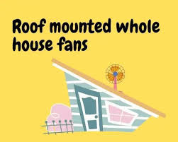 roof mount whole house fans for flat