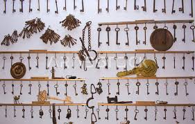 Picture Of Antique Old Keys Hanging On