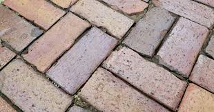 A Patio With Reclaimed Bricks