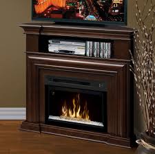 A corner electric fireplace can be a great purchase if you're looking to combine an electric fireplace into a storage unit that may also be used as a tv stand. Montgomery Espresso Corner Electric Fireplace Acrylic Embers Gds25hg 1057e Dimplex