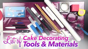Learn how to make a cake that is moist, tender and stable with baking science. List Of Cake Decorating Tools Materials Yeners Way