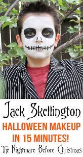 jack skellington halloween makeup