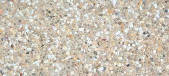 an exposed aggregate concrete patio