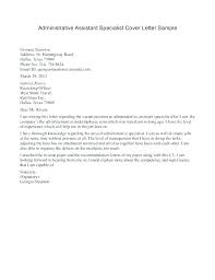 Cover Letter For Resume Administrative Assistant