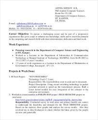 The given example is an ideal objective for computer science internship resume. Computer Science Resume Template Free Word Pdf Document Examples Free Resume Template Word Resume Resume Pdf