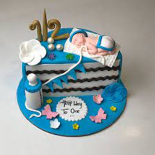 order baby boy half birthday cake