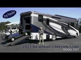 2021 newmar canyon star toy hauler