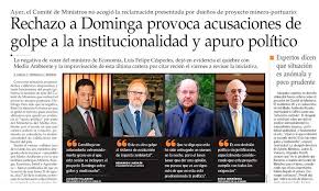 What is the dominga project? Rechazo Del Proyecto Minero Portuario Dominga Consejo Minero