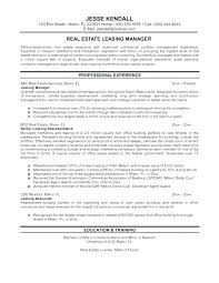 Leasing Agent Cover Letter Resume Sales Consultant Financial S