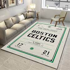 boston celtics rug basketball team