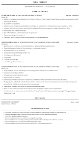 The admissions committee expects to learn about your educational background, work history, experiences. English Professor Resume Sample Mintresume