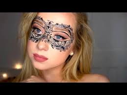lace masquerade mask tutorial halloween