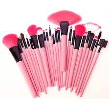 makeup brushes pink color set 24 pcs